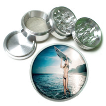 Surfer Pin Up Girls D2 63mm Aluminum Kitchen Grinder 4 Piece Herbs - $16.78