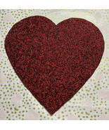 Valentine&#39;s Day Red Heart Shape Beaded 15&quot; Charger Placemat New Nicole M... - £23.76 GBP