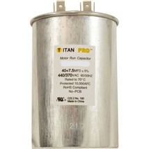 Titan 40+7.5 uF/MFD Dual Motor Run Capacitor 440/370V Replaces HPX11023542 - $35.42