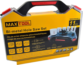 11PC Electrician Hole Saw Kit HSS M3 Bi-Metal Holesaw Kit 44Mm Deep Cut - £82.79 GBP