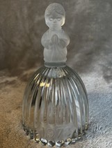 Goebel Crystal Bell 1978 Praying Child Girl Western Germany 6.25” Engraved - $6.36