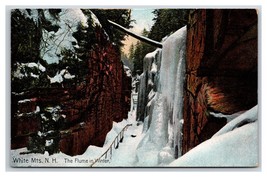 Flume in Winter Franconia Notch New Hampshire NH UNP DB Postcard H20 - £2.33 GBP