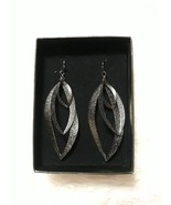 AVON TEXTURED FASHION EARRINGS &quot;HERMATITE COLOR&quot; (VERY RARE) ~ NEW!!! - $19.64