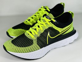 Authenticity Guarantee 
NEW Nike React Infinity Run Flyknit 2 Volt Black CT23... - £117.31 GBP