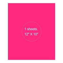 1 Sheet 12&quot;x10&quot; Pink HTV Paper Iron On Heat Transfer Vinyl for T-Shirts ... - $4.99