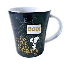 Peanuts Funky 15oz Mug Halloween Snoopy Gibson So Cute It&#39;s Scary Boo Spiderweb - £10.27 GBP