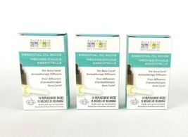 (Lot of 3) Aura Cacia Essential Oil Wick Aromatherapy Diffuser 10 Replacement - $9.89