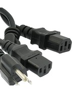 DIGITMON 2-Pack Value 5FT 3 Prong AC Power Cord Cable Plug for HP LD4735... - £10.46 GBP