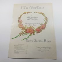 I Love You Truly from Seven Songs by Carrie Jacobs-Bond Med High in A flat - $4.99
