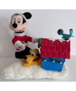 Gemmy Disney Musical/Animated/Lights Mickey Pluto&#39;s Dog House w/Video - $41.66 CAD