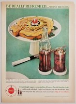 1960 Print Ad Coca-Cola Appetizer &amp; Bottle &amp; Glass of Coke - £9.34 GBP