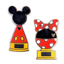 Mickey and Minnie Mouse Trophy Disney Pins - £11.89 GBP