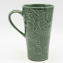 Starbucks Coffee Company Chaleur Green Travel Mug Ship Mermaid Tribal Is... - £46.91 GBP