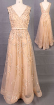 V Neck Prom Dresses Long, Long Prom Dresses with Sequined - £143.35 GBP