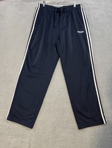 Adidas Primegreen Track Pants Mens XL Navy Blue Athletic 3 Stripe Recycle Active - $25.65