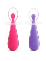 Munchkin Gentle Scoop Silicone Training Spoon Set, Pink/Purple, Qty 2, 6... - $277.49 MXN