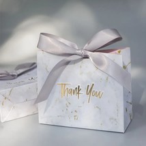 Grey Marble Gift Bag Candy Box Wedding Favours Candy Boxes for Party Baby Shower - £120.85 GBP