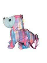 dog purse puparazzi pink plaid cute theme hand bag tote Retired Teen You... - £15.48 GBP