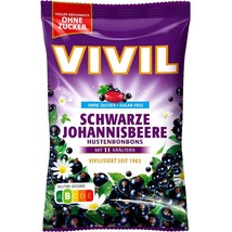 VIVIL herbal hard candies BLACKCURRANT -1 bag --SUGAR FRFEE --FREE SHIP - $9.36