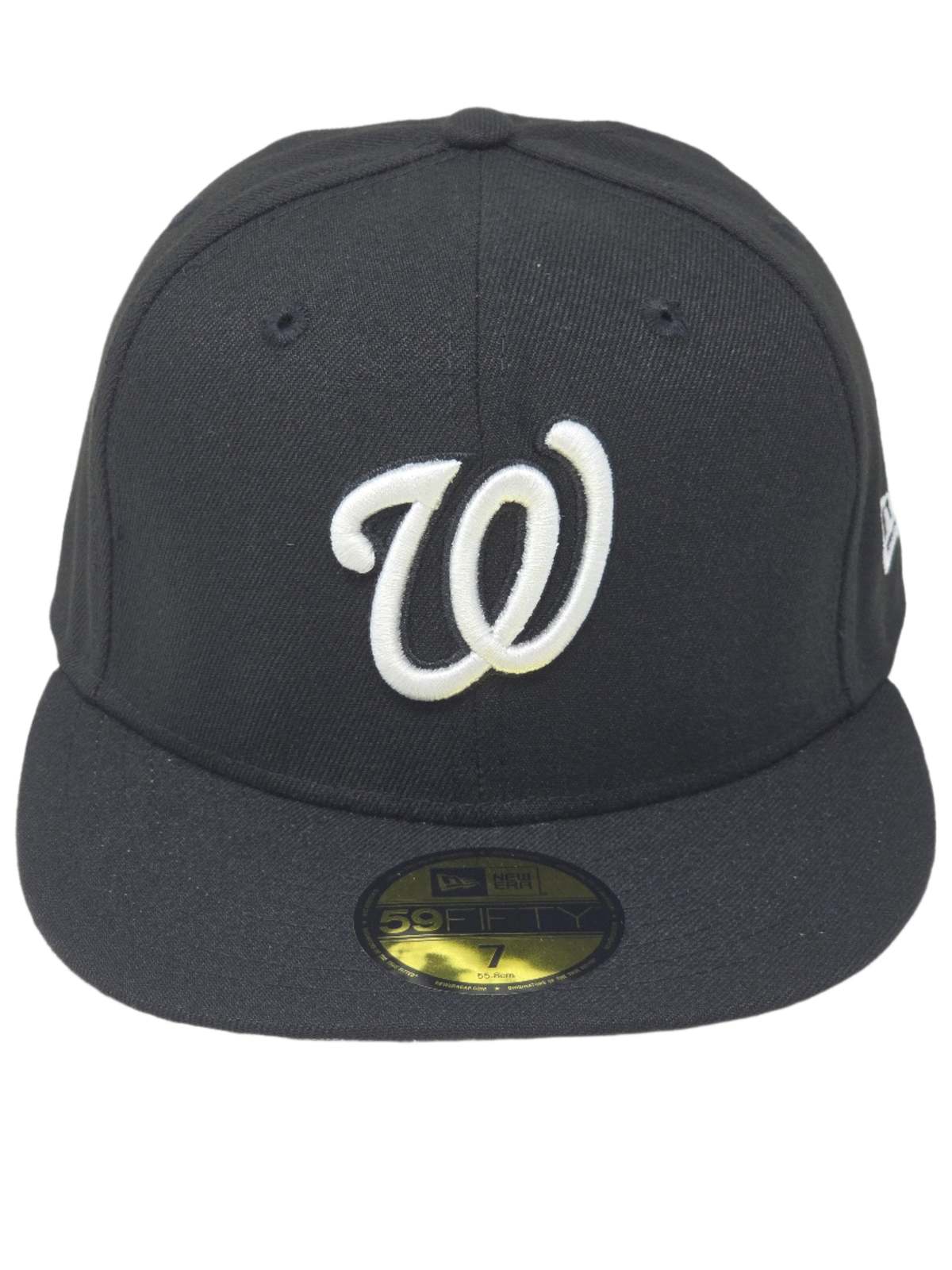 Washington Nationals New Era 59FIFTY Black Fitted Hat Authentic Collection