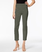 allbrand365 designer Womens Cropped Straight Leg Pants Color Urban Olive Size 14 - £46.31 GBP