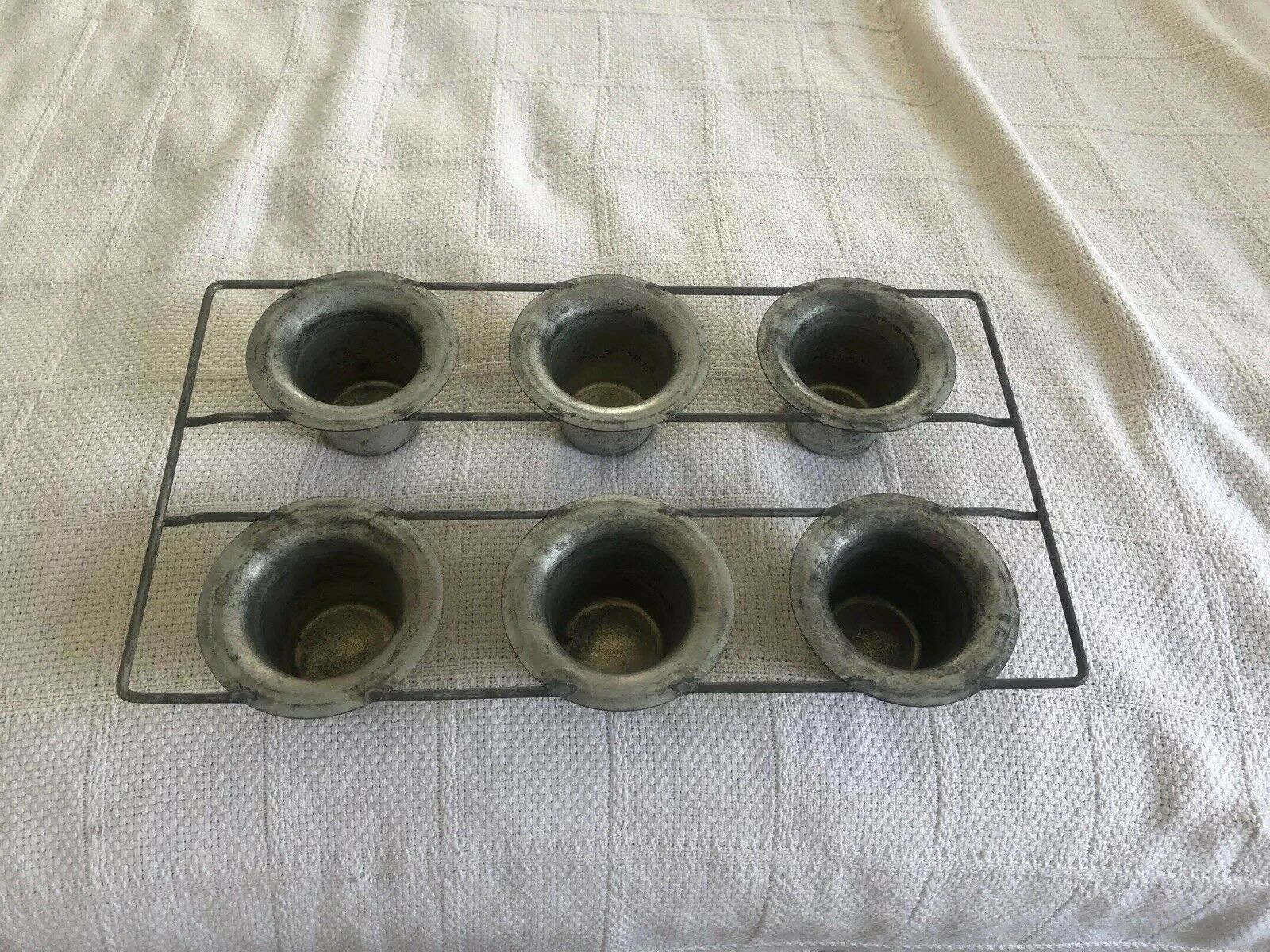 Primary image for Vintage Popover Pan Baking Muffin Tins Metal Coating Yorkshire Pudding Bakery