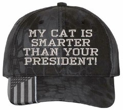My CAT is Smarter Adjustable Embroidered USA300 Hat - £18.86 GBP