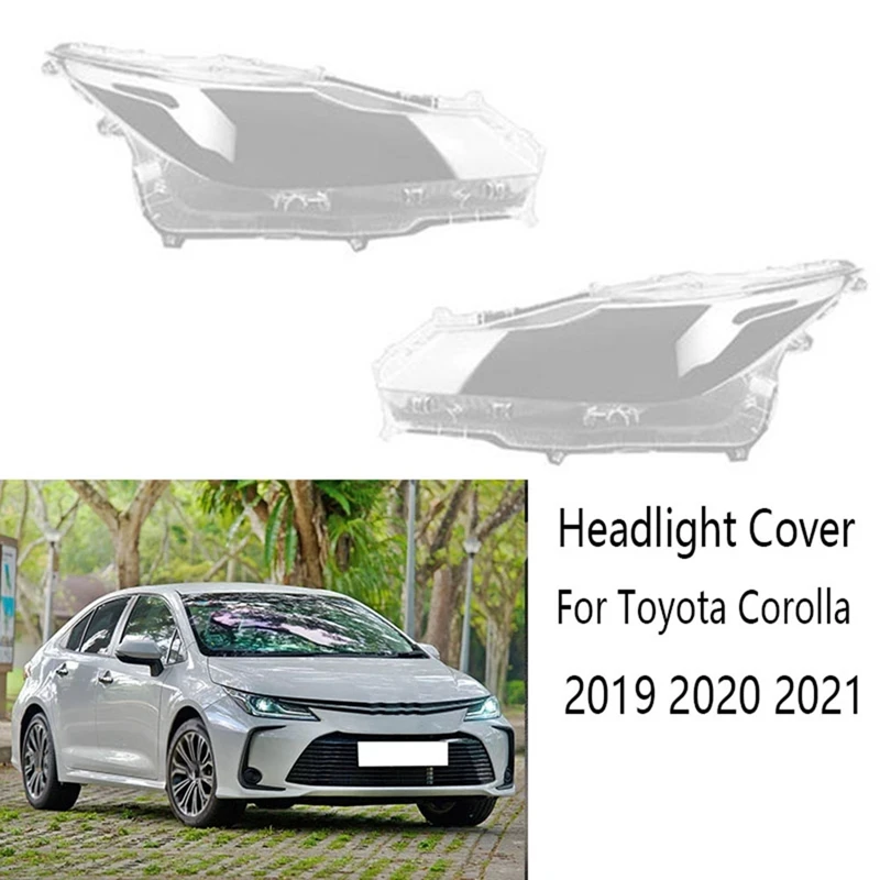 Front Headlight Cover Headlight Mask Head Light Lamp Shell For Toyota Corolla - $58.61+