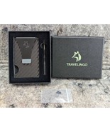 TRAVELINGO Slim Metal Wallets Mens Minimalist Credit Card Holder RFID Bl... - $7.99