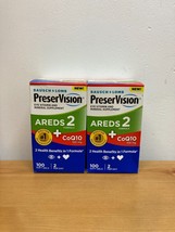 Lot of 2 Bausch + Lomb PreserVision 2-In-1 AERDS 2 + CoQ10 - 200 Softgel 11/24 - £18.61 GBP