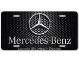 Mercedes-Benz Inspired Art Gray on Mesh FLAT Aluminum Novelty License Ta... - $17.99