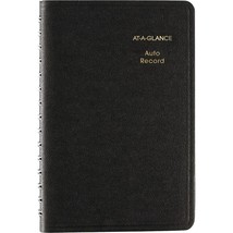 AT-A-GLANCE Auto Mileage Log Record Book, 3.75 x 6.12 Inches, Black (AAG8013505) - £35.46 GBP
