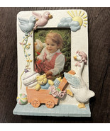 Vintage 3D Resin Baby Picture Frame Mother Goose Photo Nursery Decor - £12.44 GBP