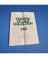 1992 Heritage Village Collection Department 56 History List Collector Guide - $3.99