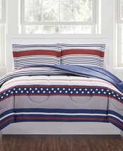Pem America Printed 2-Pieces Reversible Comforter Set Size Twin Color Na... - £31.37 GBP
