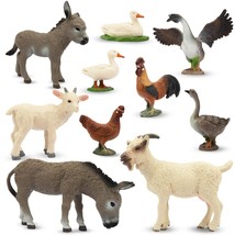 10Pcs Farm Animals Figures, Realistic Farm Animal Toys Plastic Figurines... - £26.73 GBP