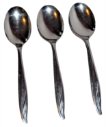 3 SILCO International Silver Dignity Stainless Steel Flatware Soup Spoon... - $13.67 CAD