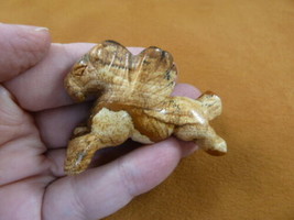 Y-PEG-RU-709 Tan PEGASUS flying wings horse Figurine gemstone carving st... - $329.75 MXN