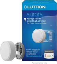 Lutron Aurora Smart Bulb Dimmer Switch | For Philips Hue Smart, L0 | White. - £40.65 GBP