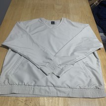 Nike Golf Pullover Windbreaker Jacket Clima-Fit Cream Crew Neck Size XL ... - $332.40 MXN