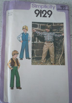 Simplicity Child’s Shirt Pants &amp; Vest Size 6 #9129 Uncut - £3.97 GBP