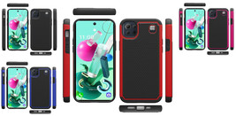 Tempered Glass / Rugged Tuff Hybrid Cover Phone Case For LG K92 LM-K920AM - £6.69 GBP+