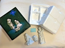 Avon Collectibles Nativity HOLY FAMILY Mary Jesus Joseph White Bisque Porcelain - $23.75