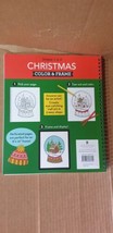 Simple 1-2-3 Christmas Color &amp; Frame - Spiral-Bound 31pg Festive Coloring Book - £5.83 GBP