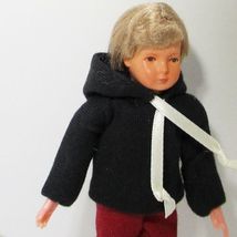Modern Youth Boy Doll 11 1526 Caco Blk Hoodie Flexible Dollhouse Miniature - £25.09 GBP