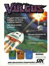 Vulgus Arcade FLYER Original 1984 SNK Game Artwork Sheet Space Age Battle UNUSED - £19.95 GBP