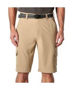 Iron Clothing Belted Hybrid Microfiber Cargo Short TAN Mens Sz 32-38 NWT - $434.36 MXN