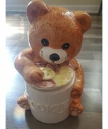 Welcome Taiwan Brown Teddy Bear Cookie Jar Collectible In Box - $714.84 MXN