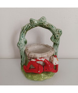 Pixie Elf  Posing by a Wishing Well Planter Vintage Ceramic Japan  - £22.72 GBP