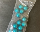 Deep Turquoise Round Beads Made in Thailand - $12.19
